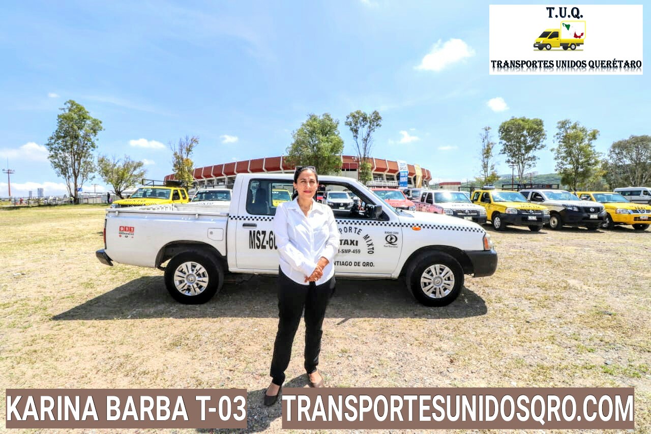 T03 karina barba taxi mixto queretaro | Carga Ligera | Fletes y mudanzas