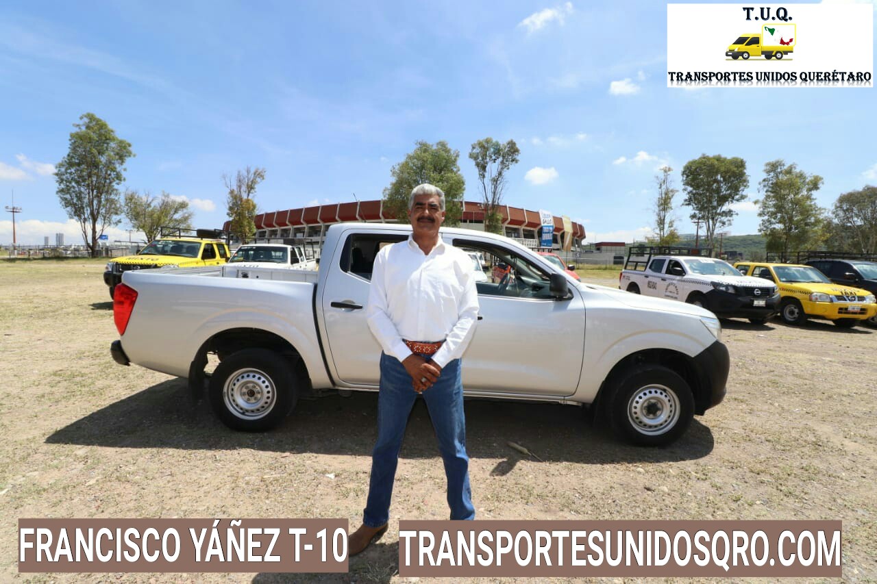 T10 Francisco Yañez Taxi Mixto Queretaro | Carga Ligera | Fletes y mudanzas