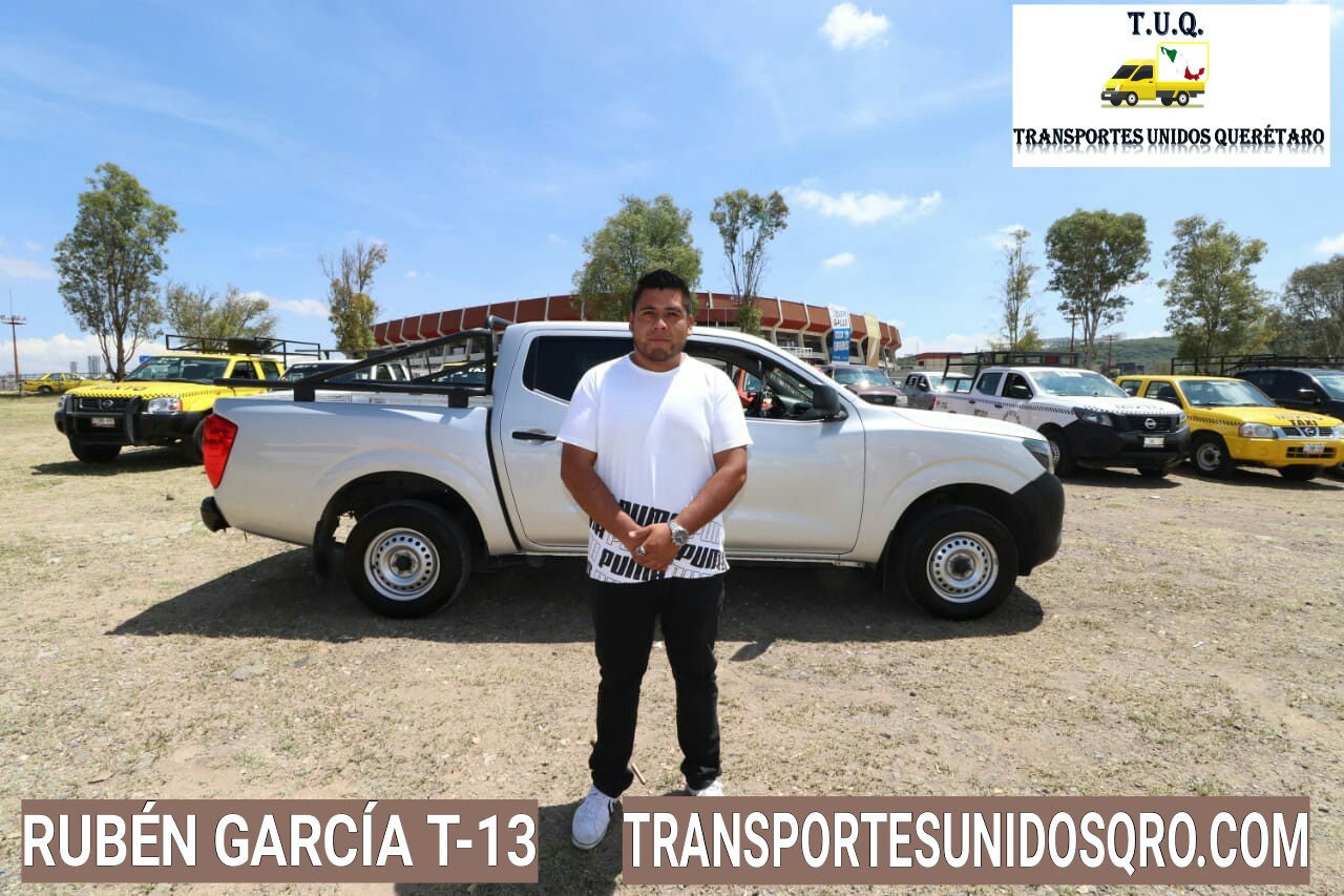 T13 Ruben Garcia Taxi Mixto Queretaro | Carga Ligera | Fletes y mudanzas