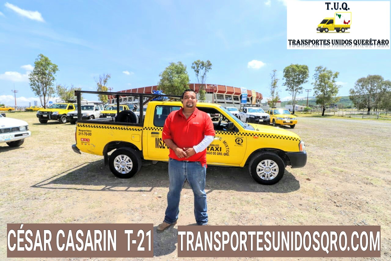 T21 Cesar Casarin Taxi Mixto Queretaro Carga Ligera | Fletes y mudanzas